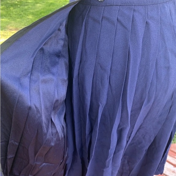 Saint Laurent 80s pleated navy size 36 skirt - Picture 3 of 5